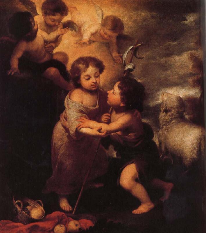 Bartolome Esteban Murillo Childhood of Christ and John the Baptist oil painting picture